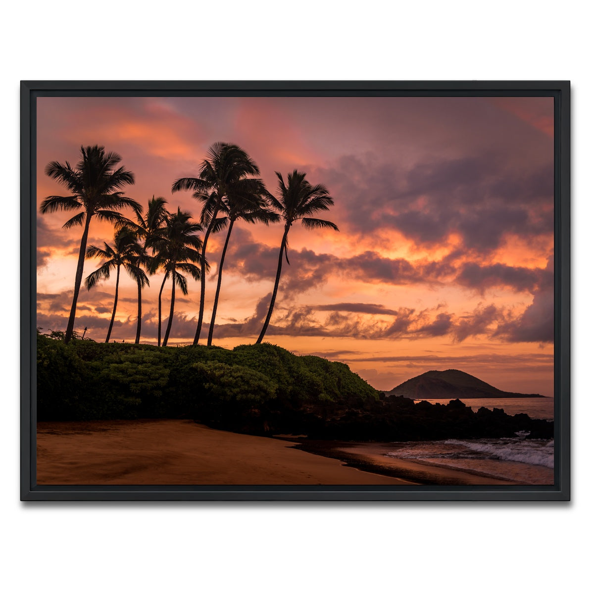 AUTO-MOCKUP WHITE | Maui Morning | 1 Piece | Black Framed Canvas | group=4x3