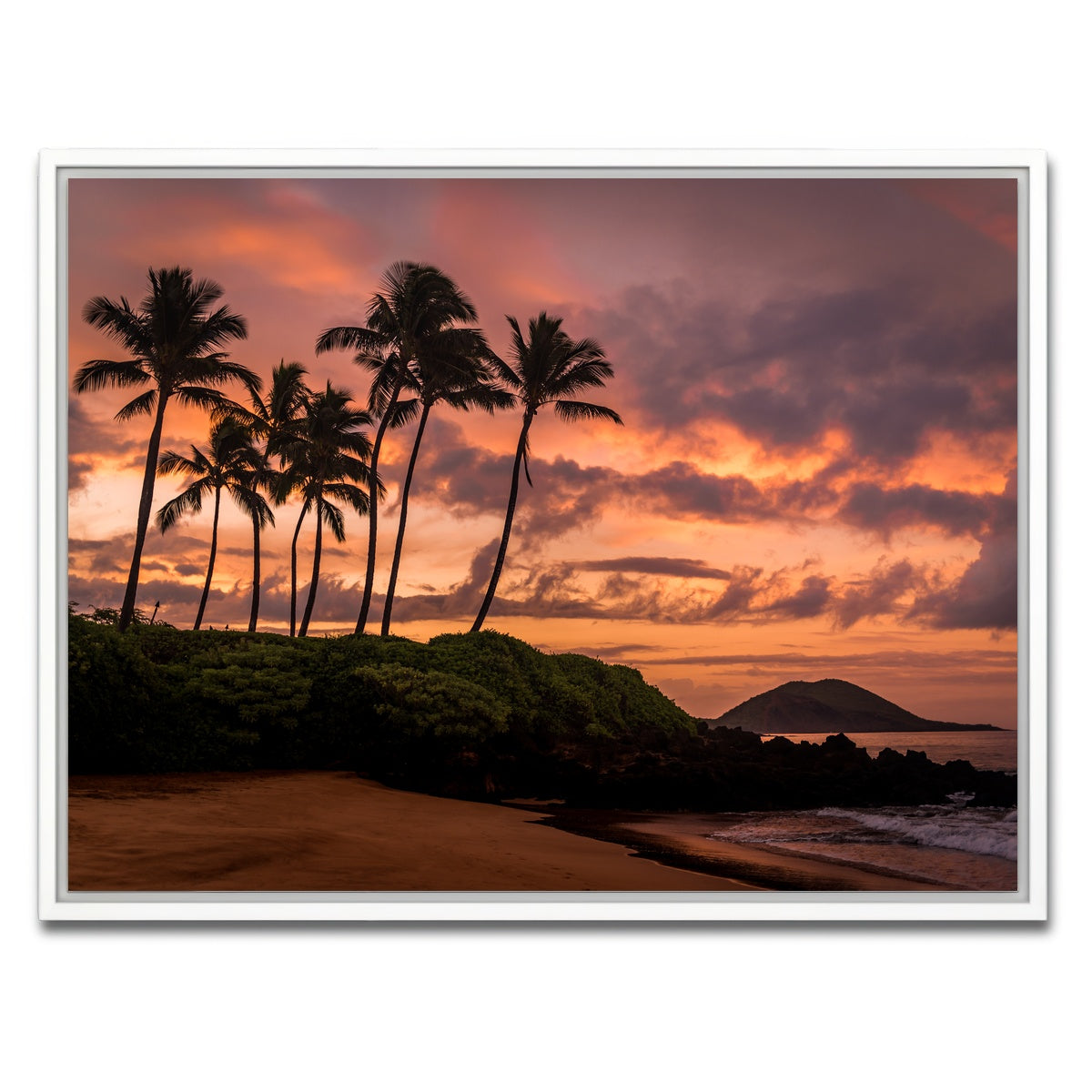 AUTO-MOCKUP WHITE | Maui Morning | 1 Piece | White Framed Canvas | group=4x3