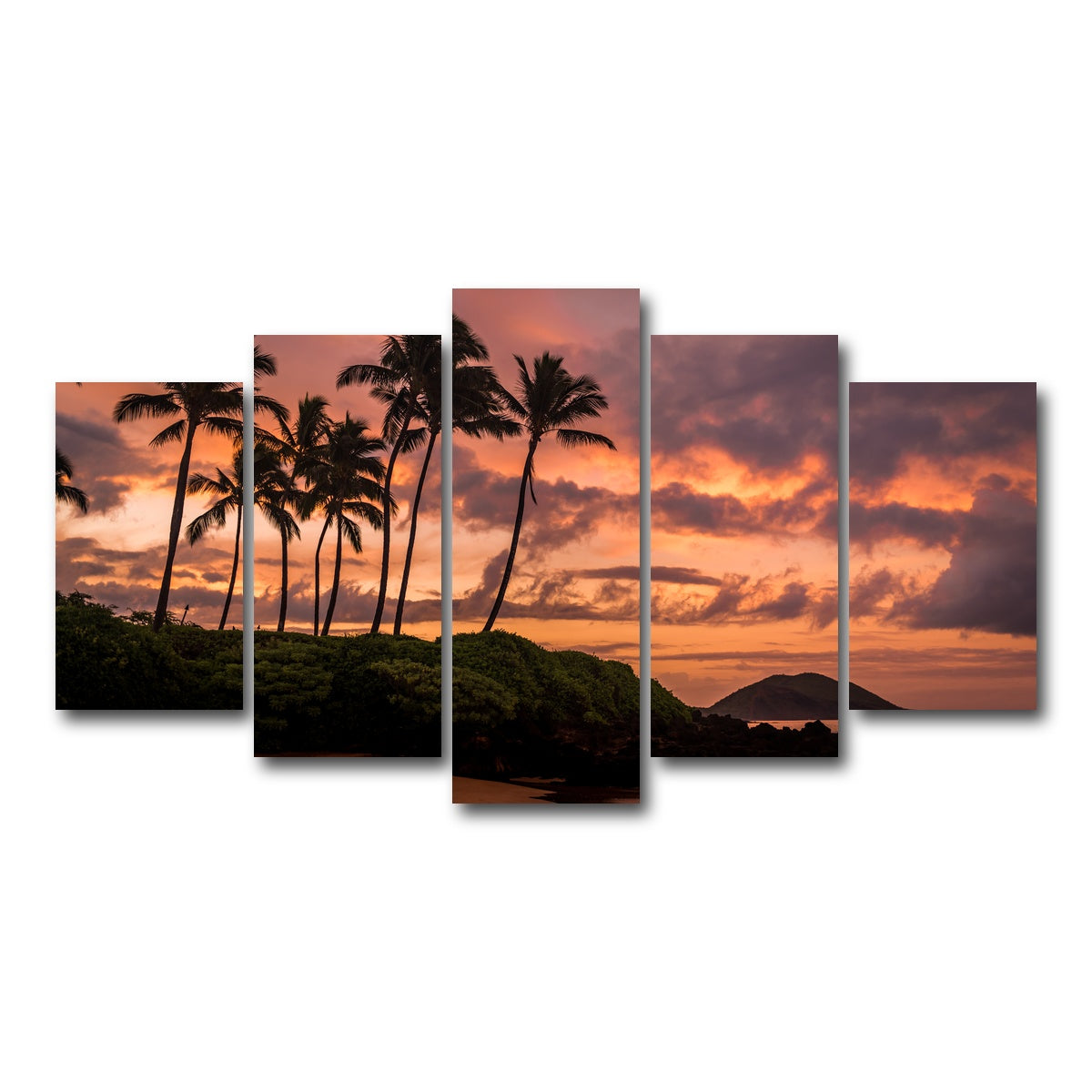 AUTO-MOCKUP WHITE | Maui Morning | 5 Piece | Gallery Wrap Canvas | group=5_normal