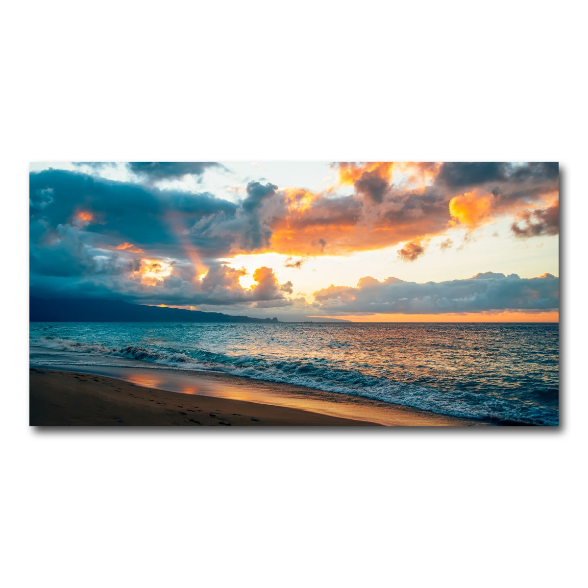 AUTO-MOCKUP WHITE | Maui Sunset | 1 Piece | Gallery Wrap Canvas | group=2x1