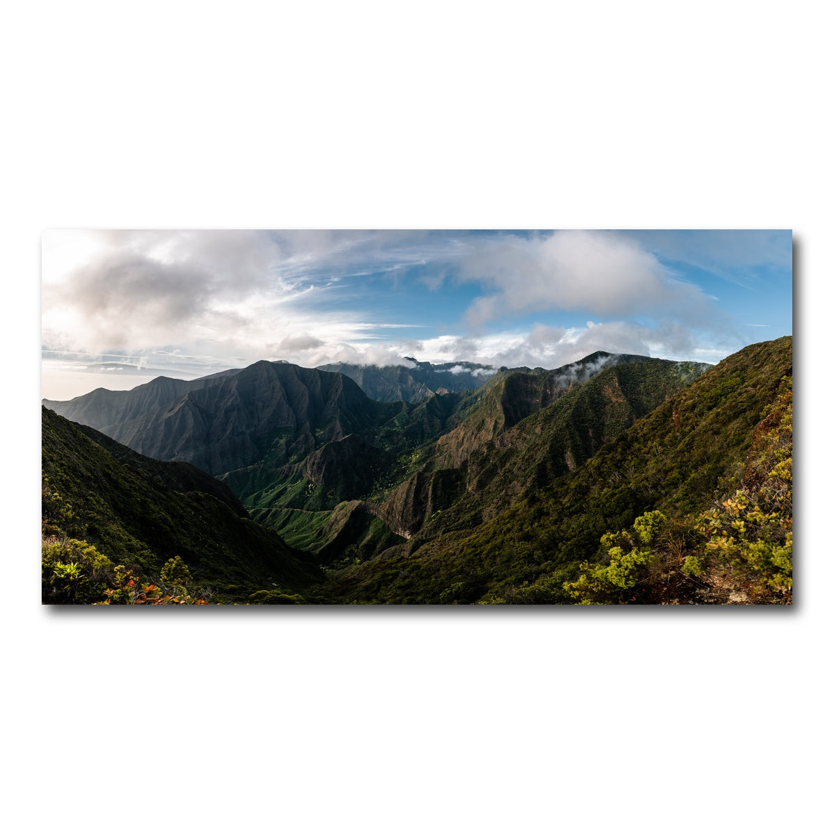 AUTO-MOCKUP WHITE | Maui Valley Panorama | 1 Piece | Gallery Wrap Canvas | group=2x1
