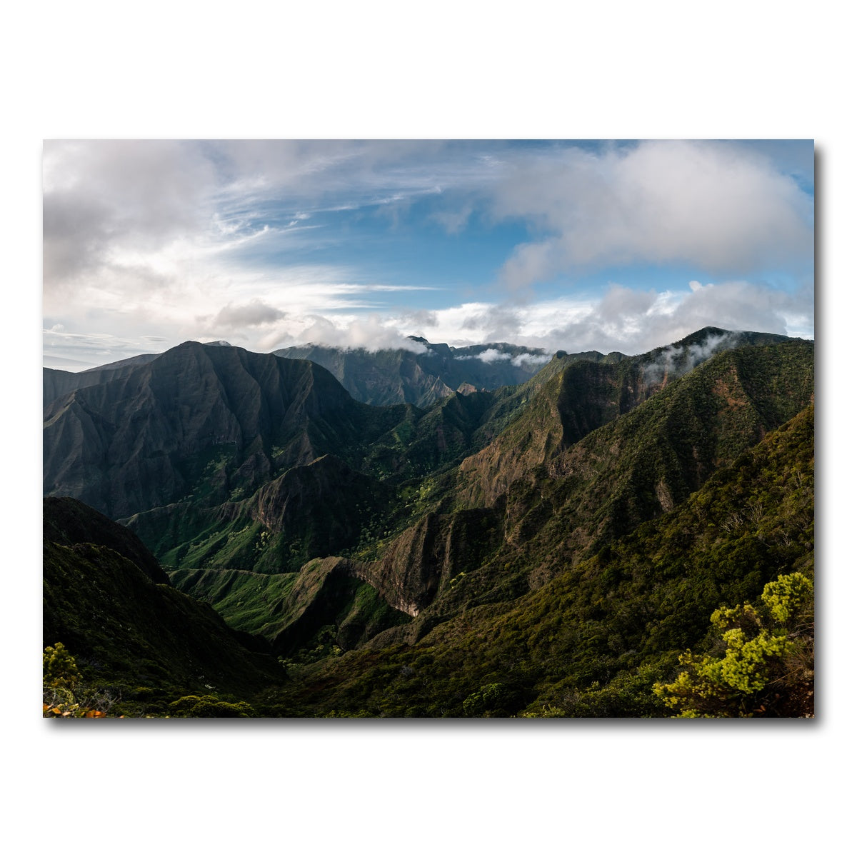 AUTO-MOCKUP WHITE | Maui Valley Panorama | 1 Piece | Gallery Wrap Canvas | group=4x3