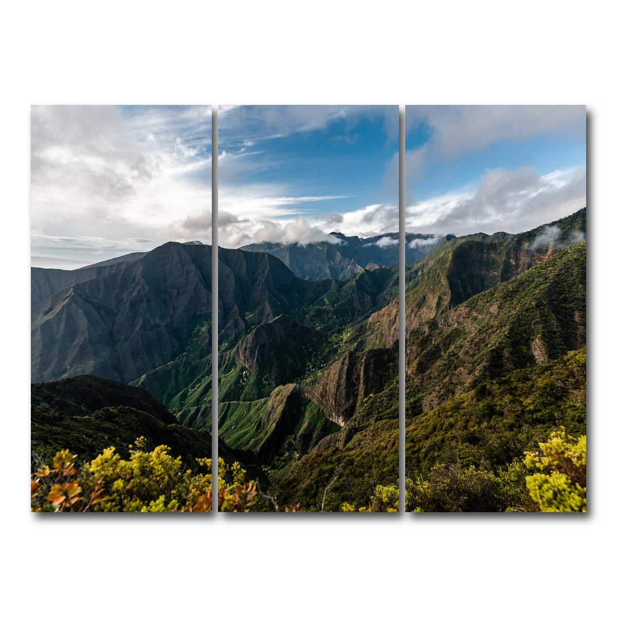 AUTO-MOCKUP WHITE | Maui Valley | 3 Piece | Gallery Wrap Canvas | group=8x18