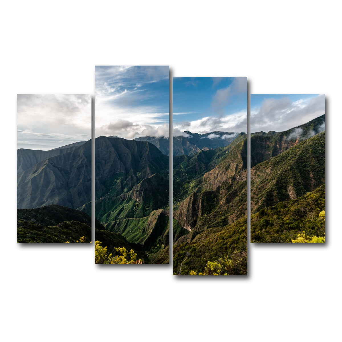 AUTO-MOCKUP WHITE | Maui Valley | 4 Piece | Gallery Wrap Canvas | group=4_short