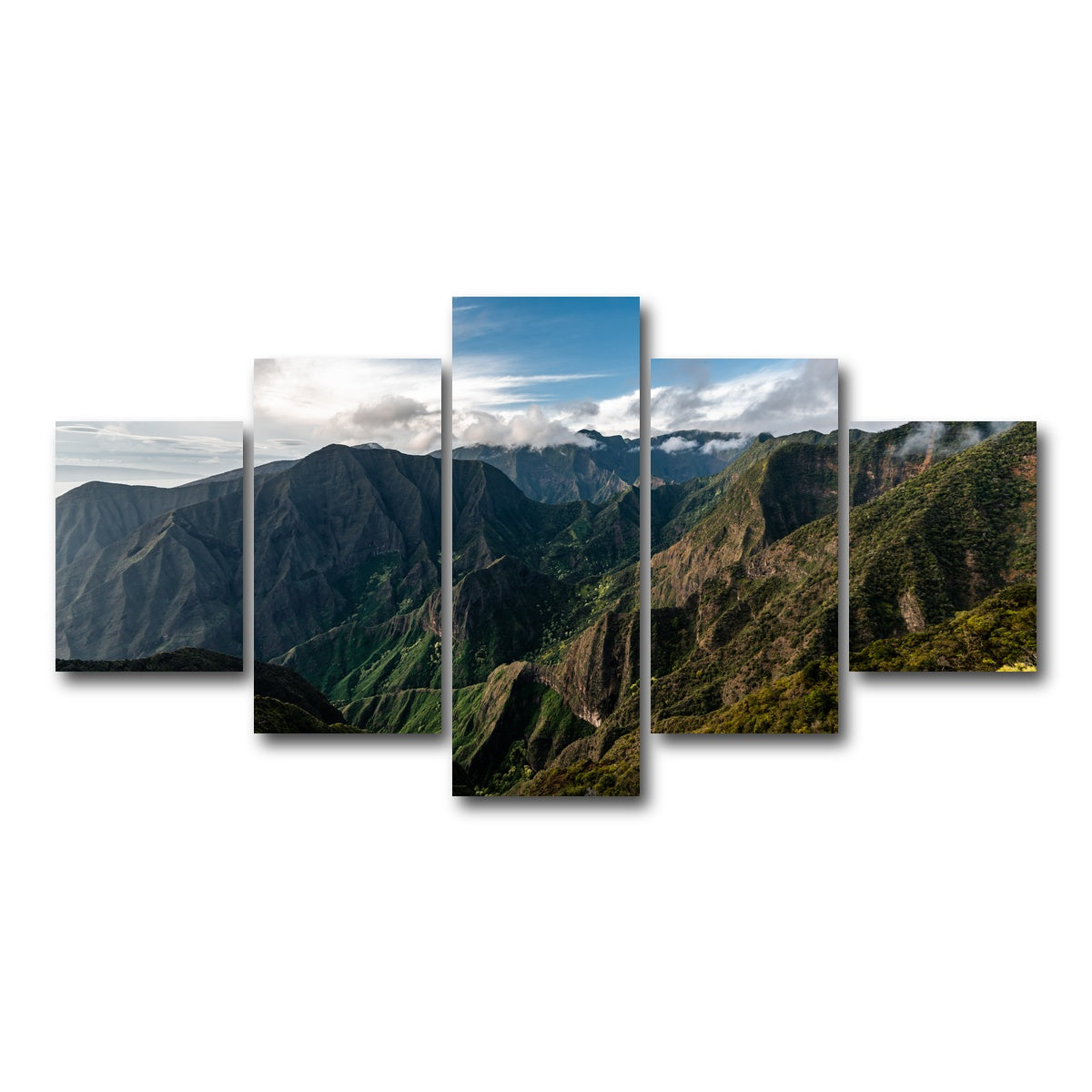 AUTO-MOCKUP WHITE | Maui Valley | 5 Piece | Gallery Wrap Canvas | group=5_short