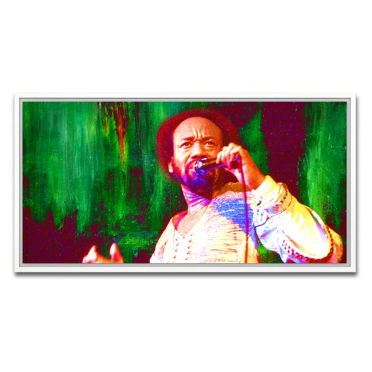 AUTO-MOCKUP WHITE | Maurice White | 1 Piece | White Framed Canvas | group=2x1