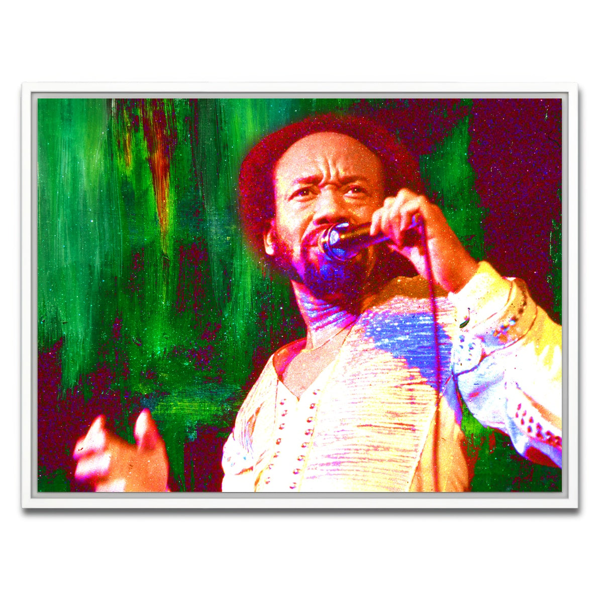 AUTO-MOCKUP WHITE | Maurice White | 1 Piece | White Framed Canvas | group=4x3
