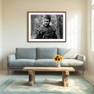 AUTO-MOCKUP ROOM | Maximus Grayscale Wall Art