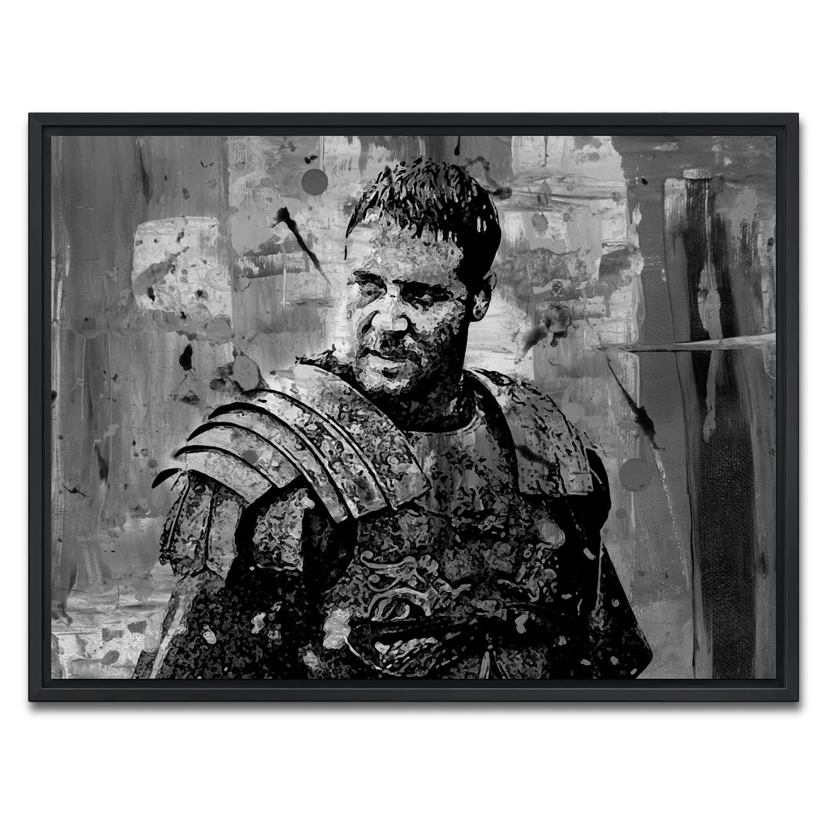 AUTO-MOCKUP WHITE | Maximus grayscale | 1 Piece | Black Framed Canvas | group=4x3