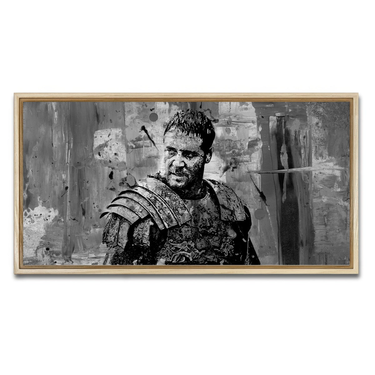 AUTO-MOCKUP WHITE | Maximus grayscale | 1 Piece | Natural Framed Canvas | group=2x1