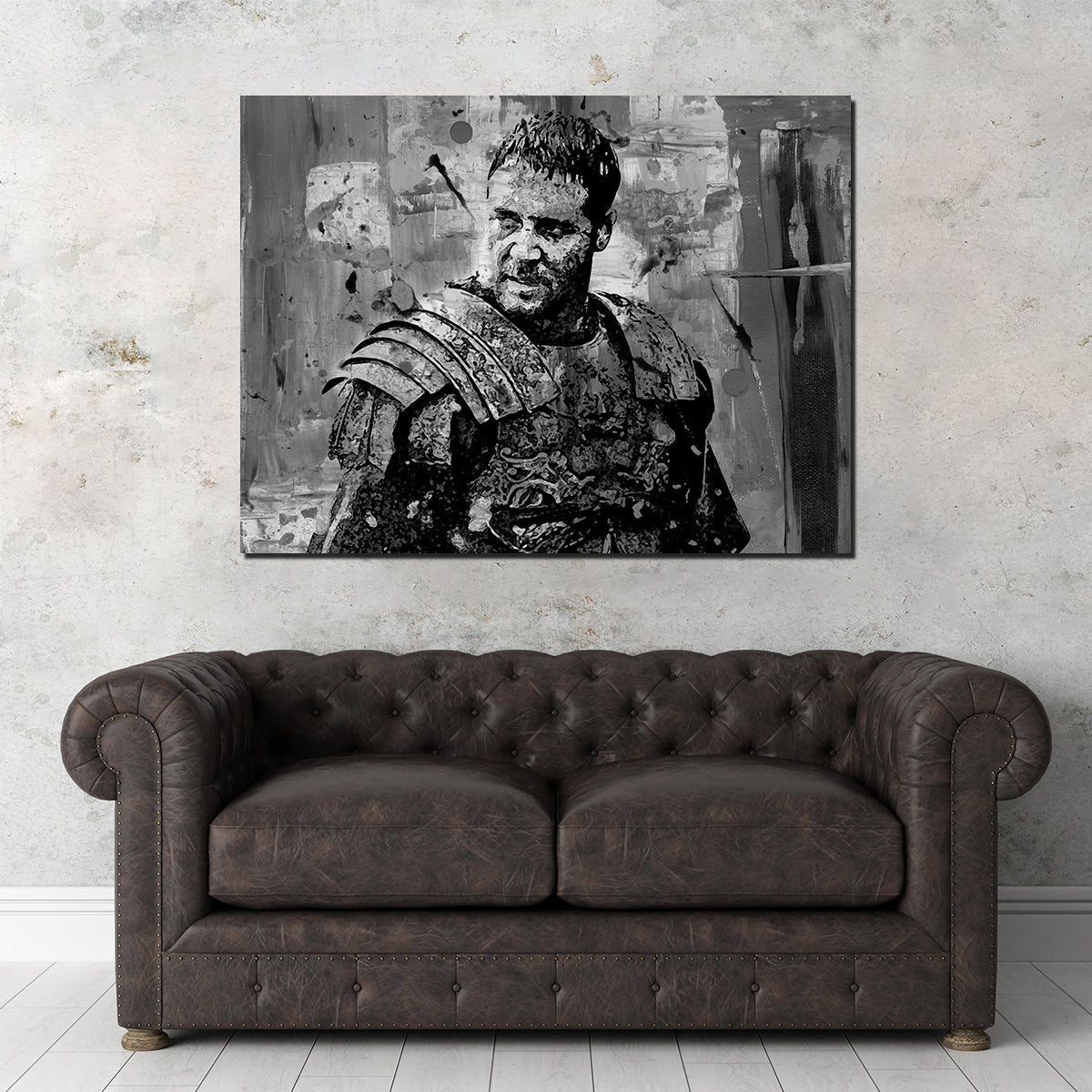 Maximus Grayscale Wall Art