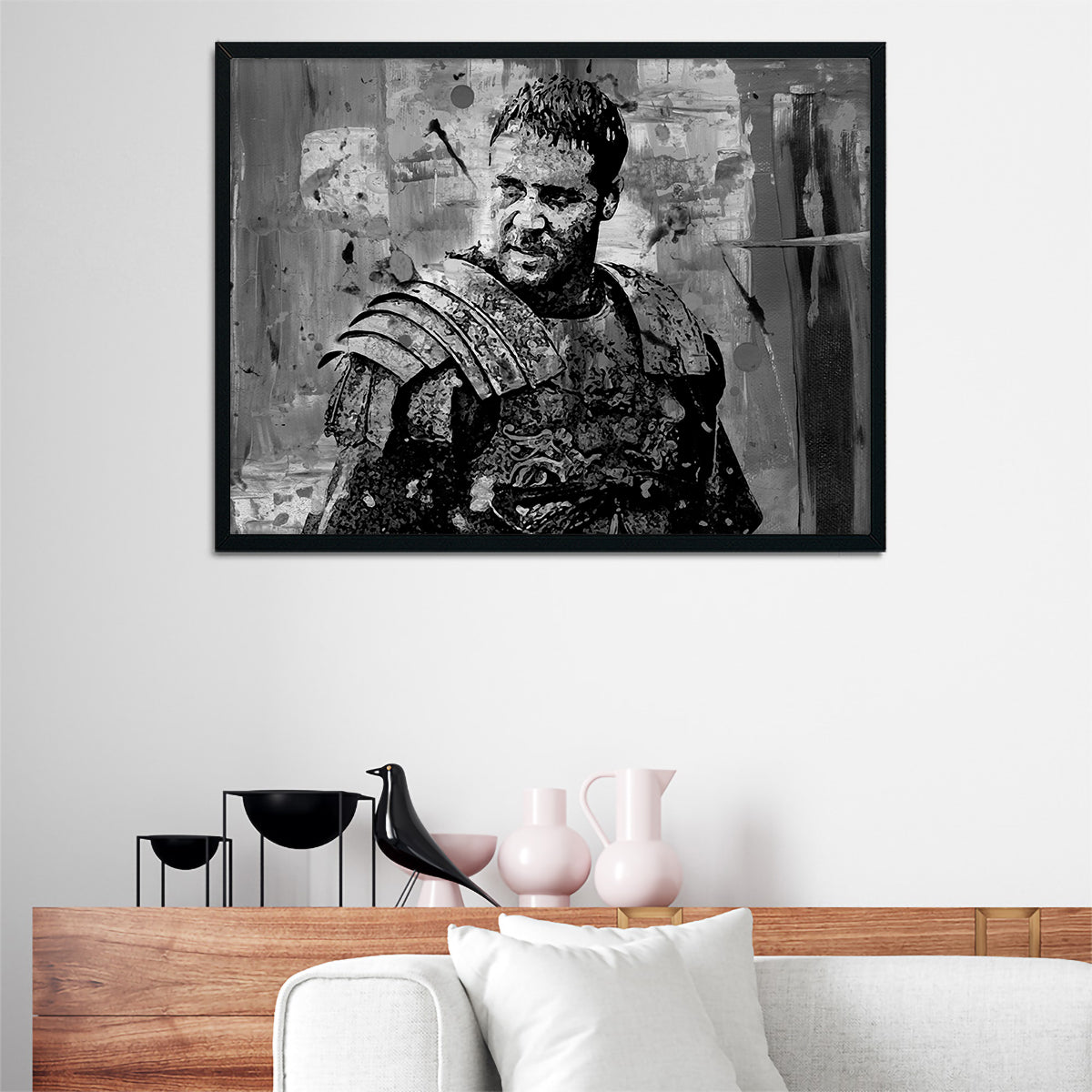 Maximus Grayscale Wall Art