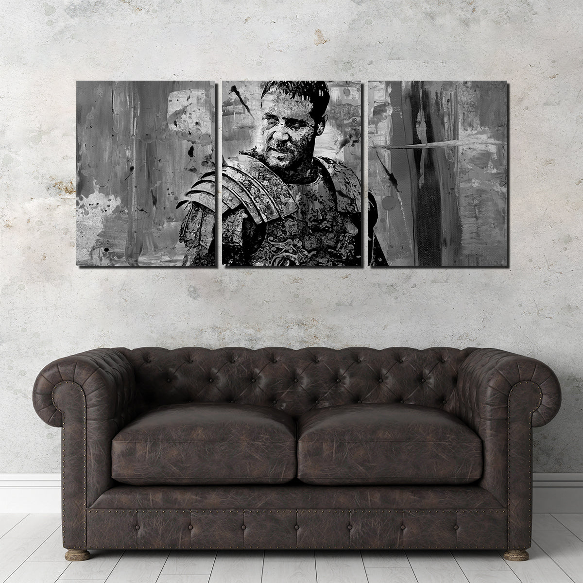 Maximus Grayscale Wall Art