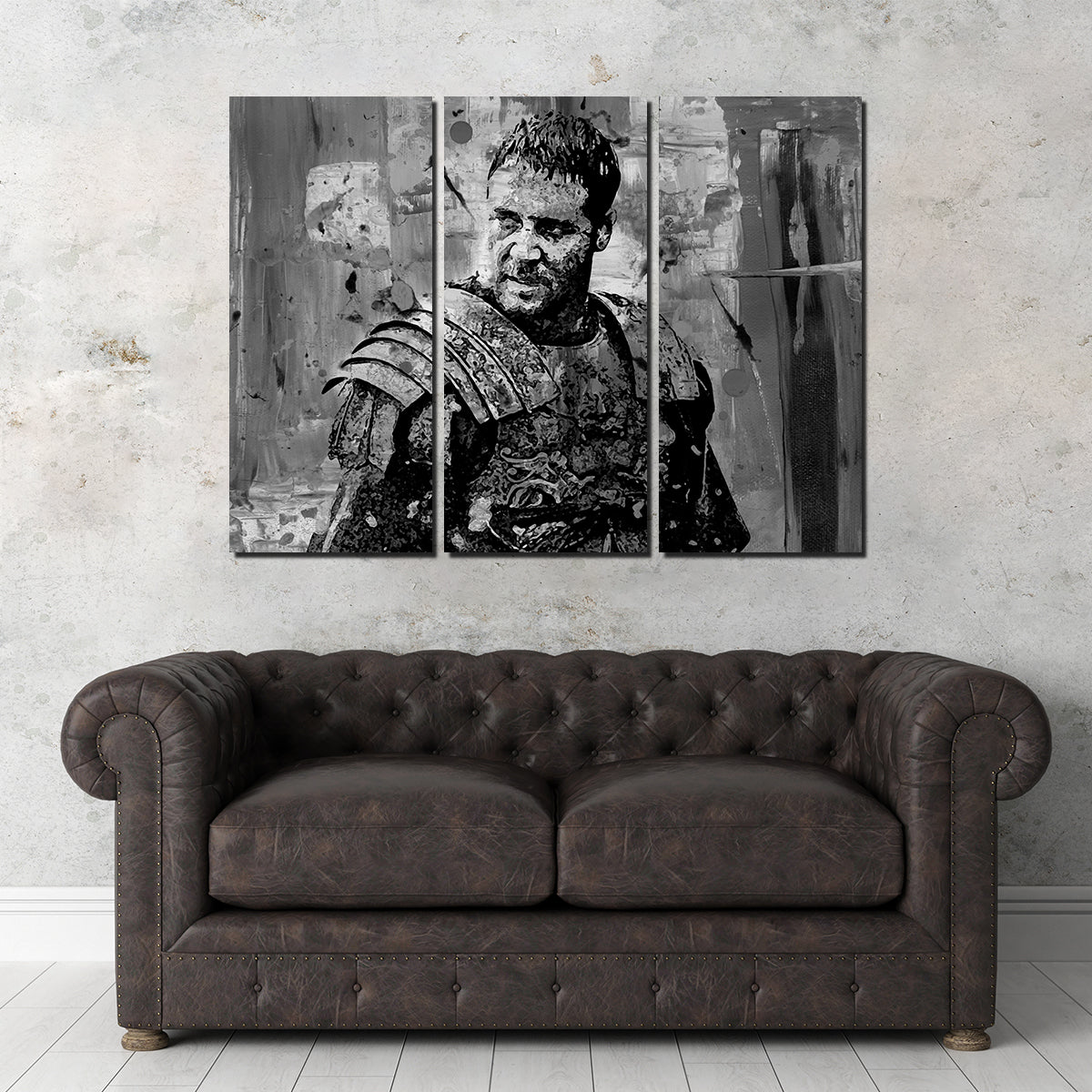 Maximus Grayscale Wall Art