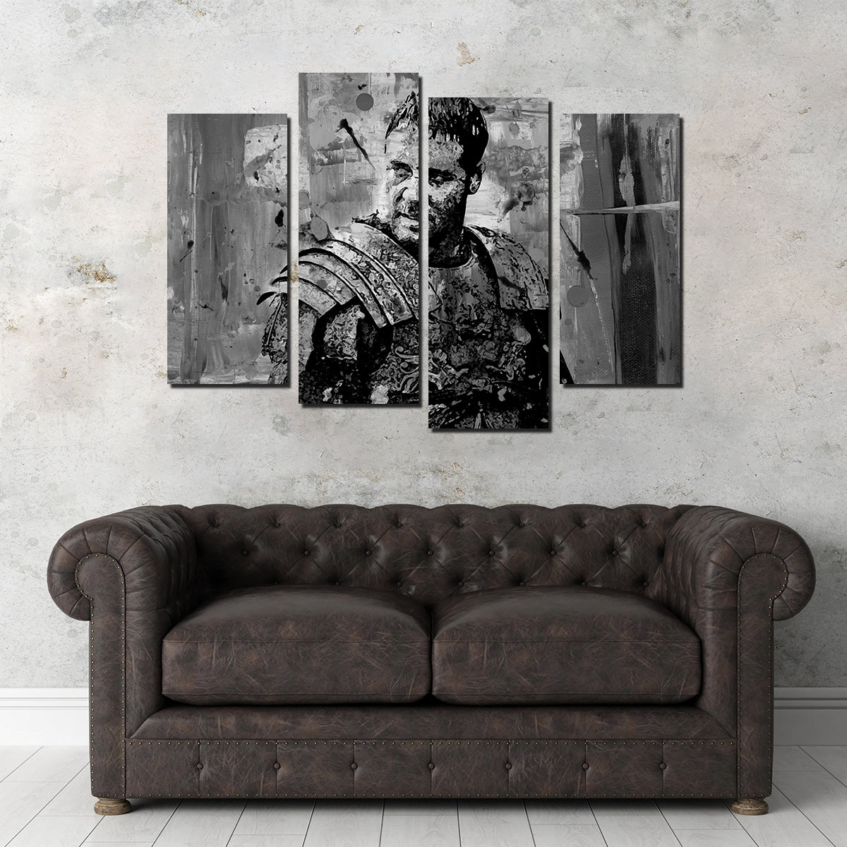 Maximus Grayscale Wall Art