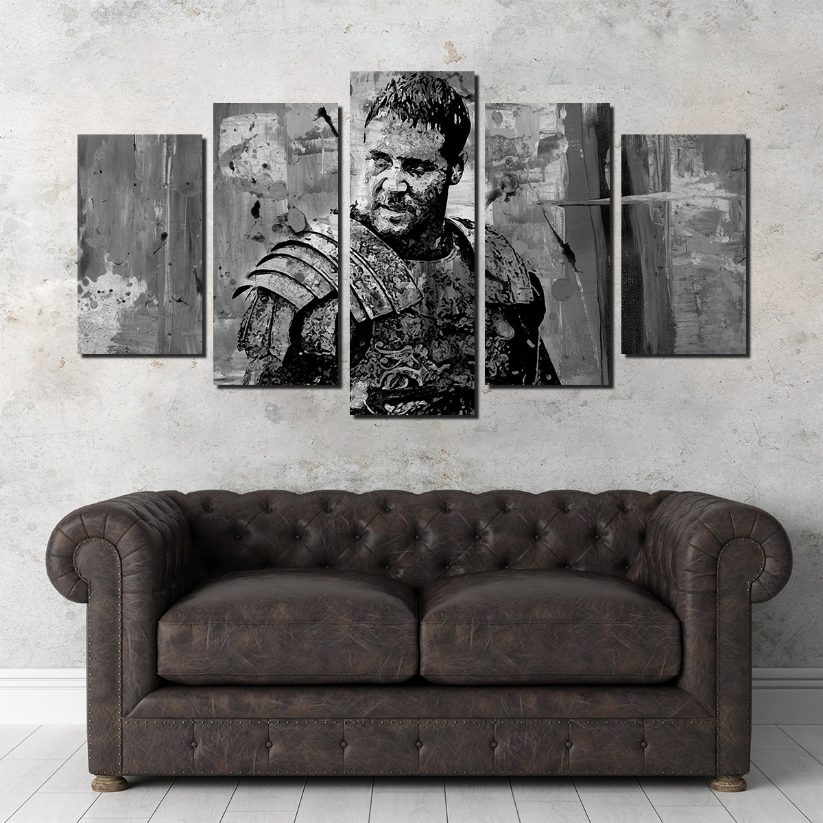 Maximus Grayscale Wall Art