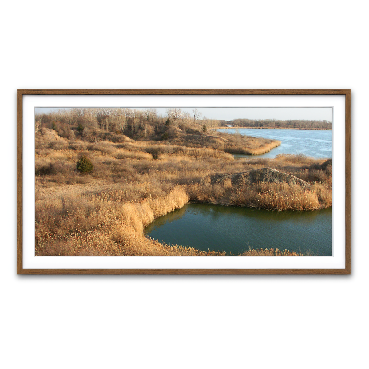 Framed Print 2x1 Walnut