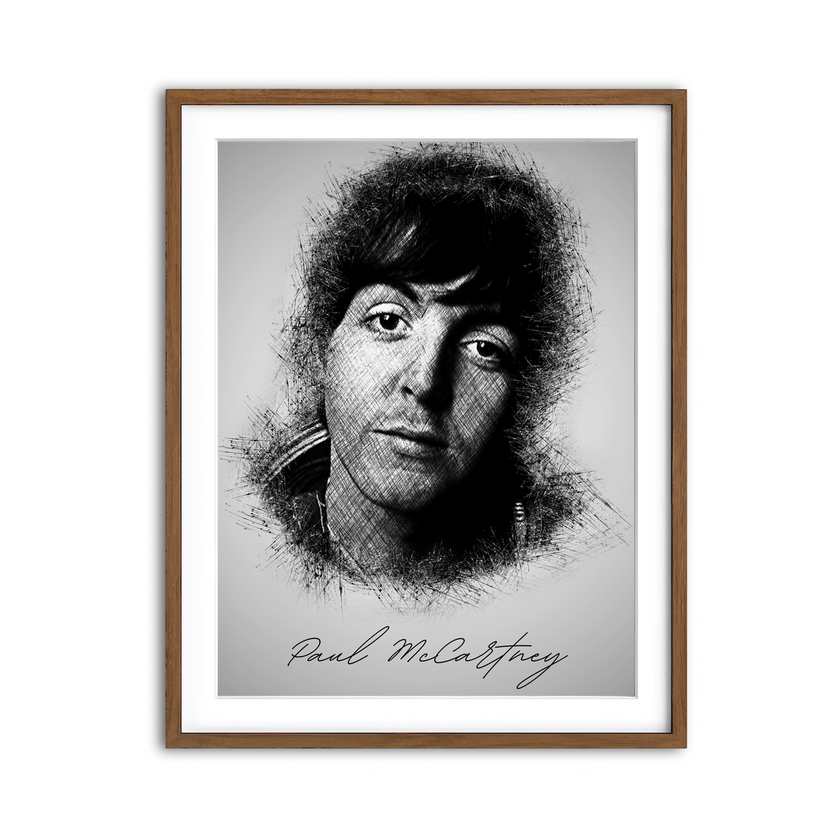 Framed Print 3x4 Walnut