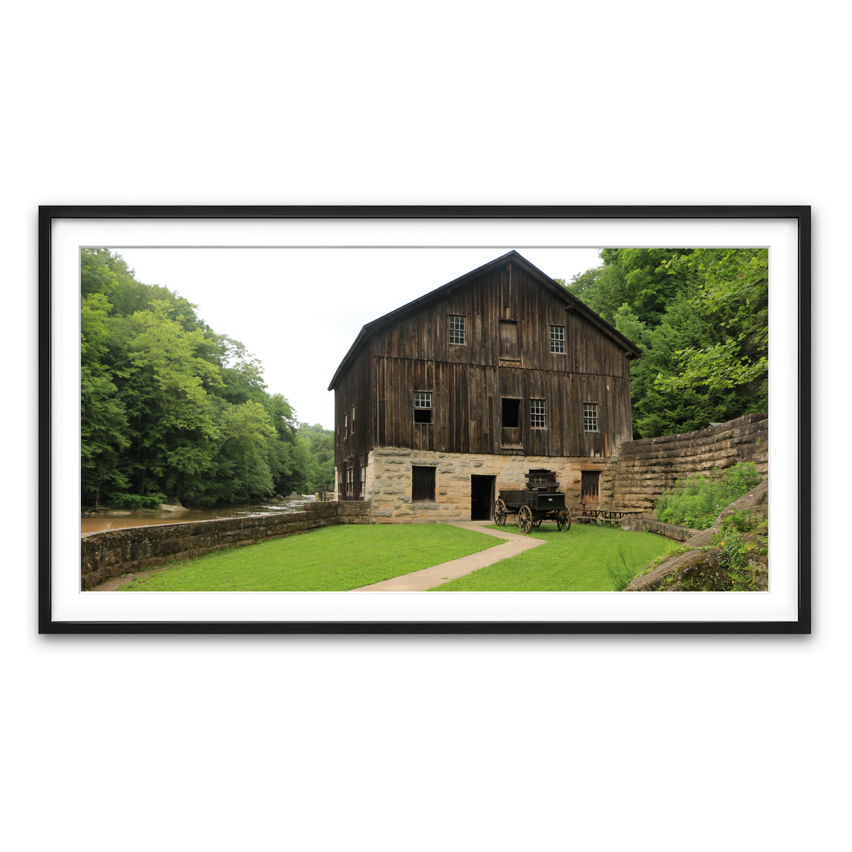 Framed Print 2x1 Black