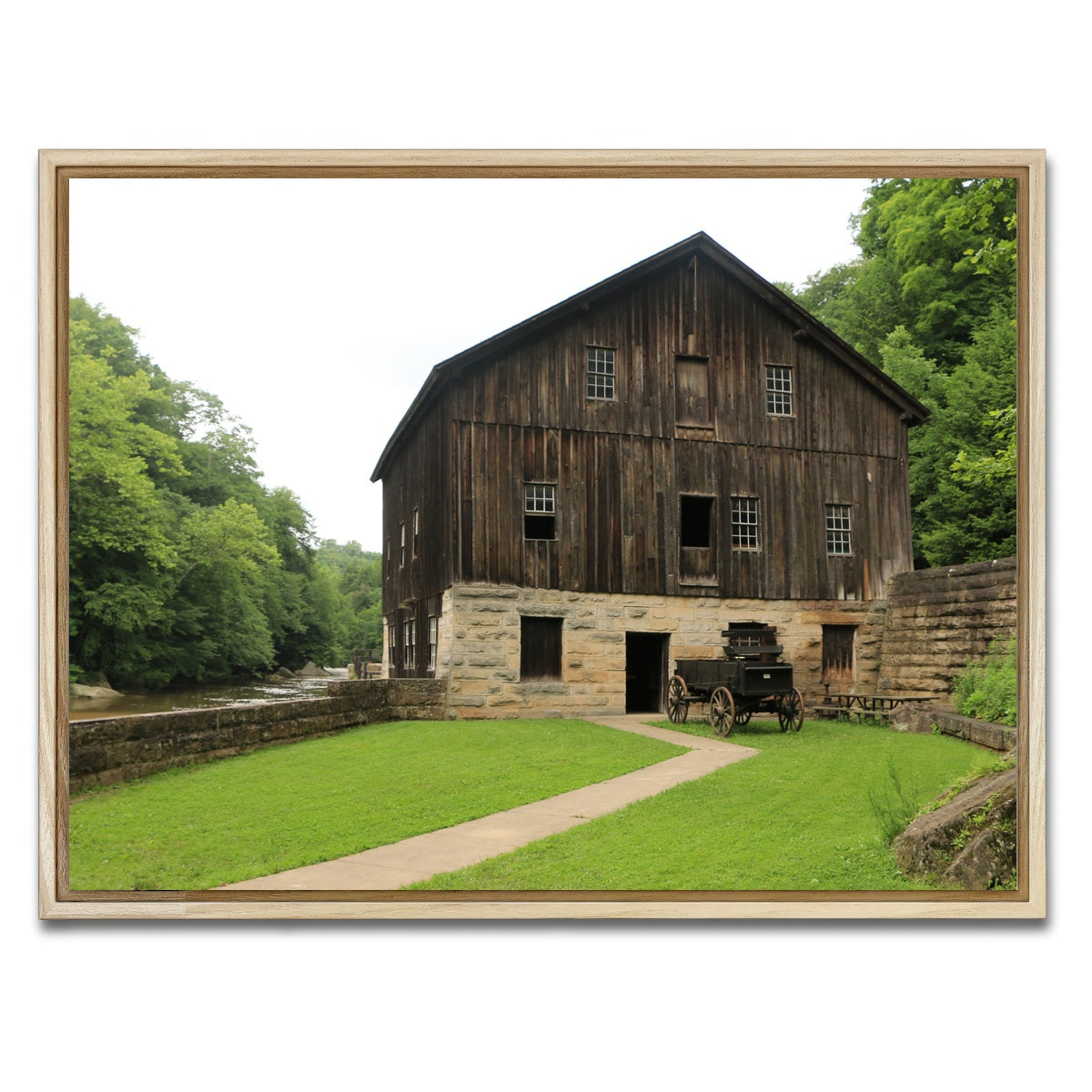 AUTO-MOCKUP WHITE | McConnells Mill State Park | 1 Piece | Natural Framed Canvas | group=4x3