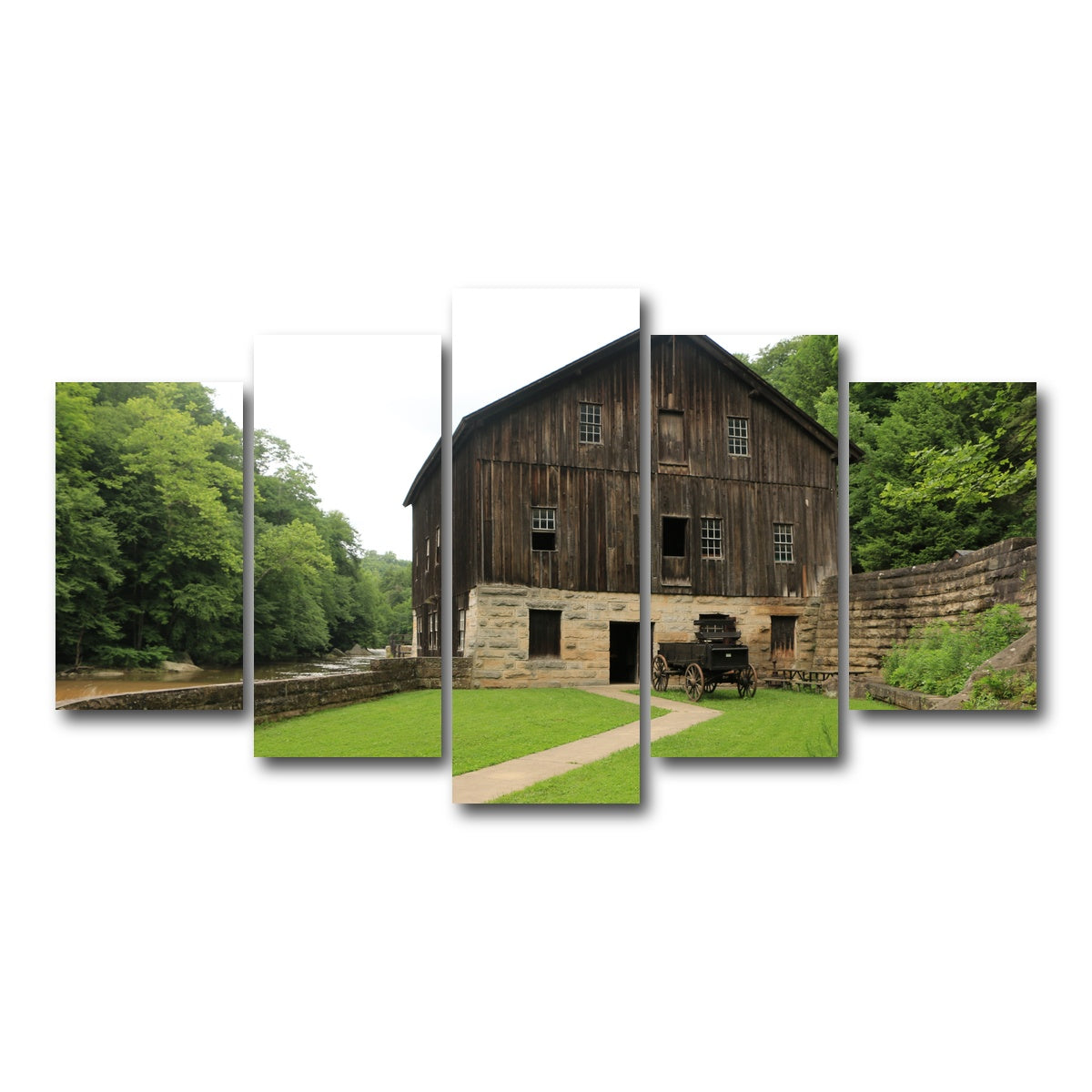 AUTO-MOCKUP WHITE | McConnells Mill State Park | 5 Piece | Gallery Wrap Canvas | group=5_normal