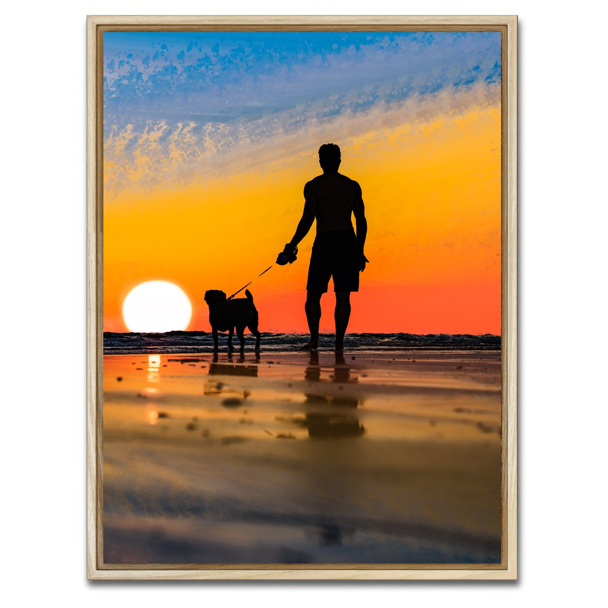 AUTO-MOCKUP WHITE | Me and My Best Bud | 1 Piece | Natural Framed Canvas | group=3x4