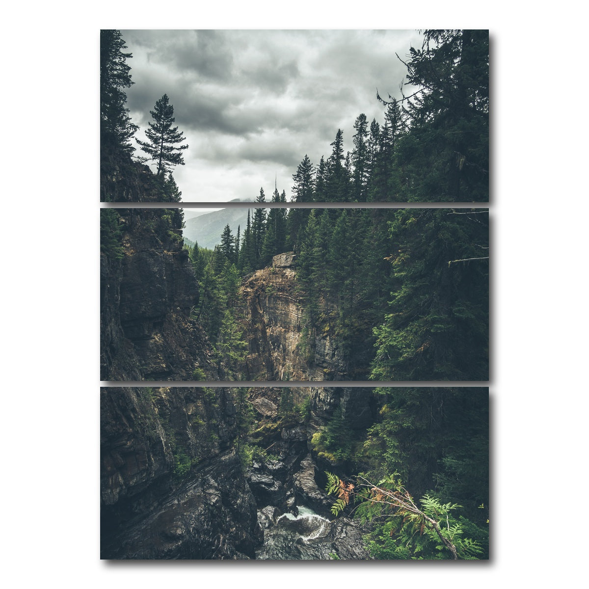AUTO-MOCKUP WHITE | Meachen Creek | 3 Piece | Gallery Wrap Canvas | group=8x18_stacked