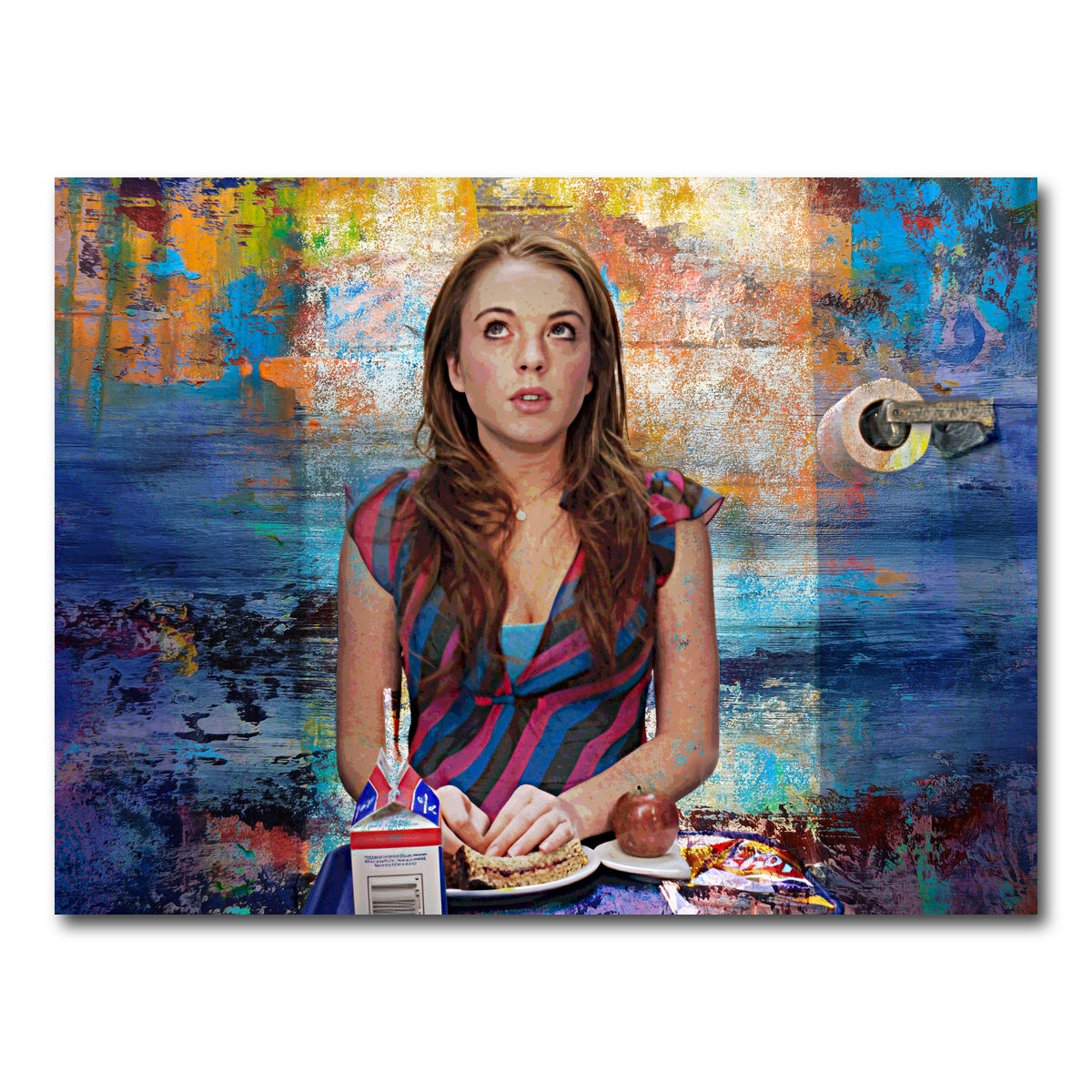 AUTO-MOCKUP WHITE | Mean Girls Bathroom Lunch | 1 Piece | Gallery Wrap Canvas | group=4x3