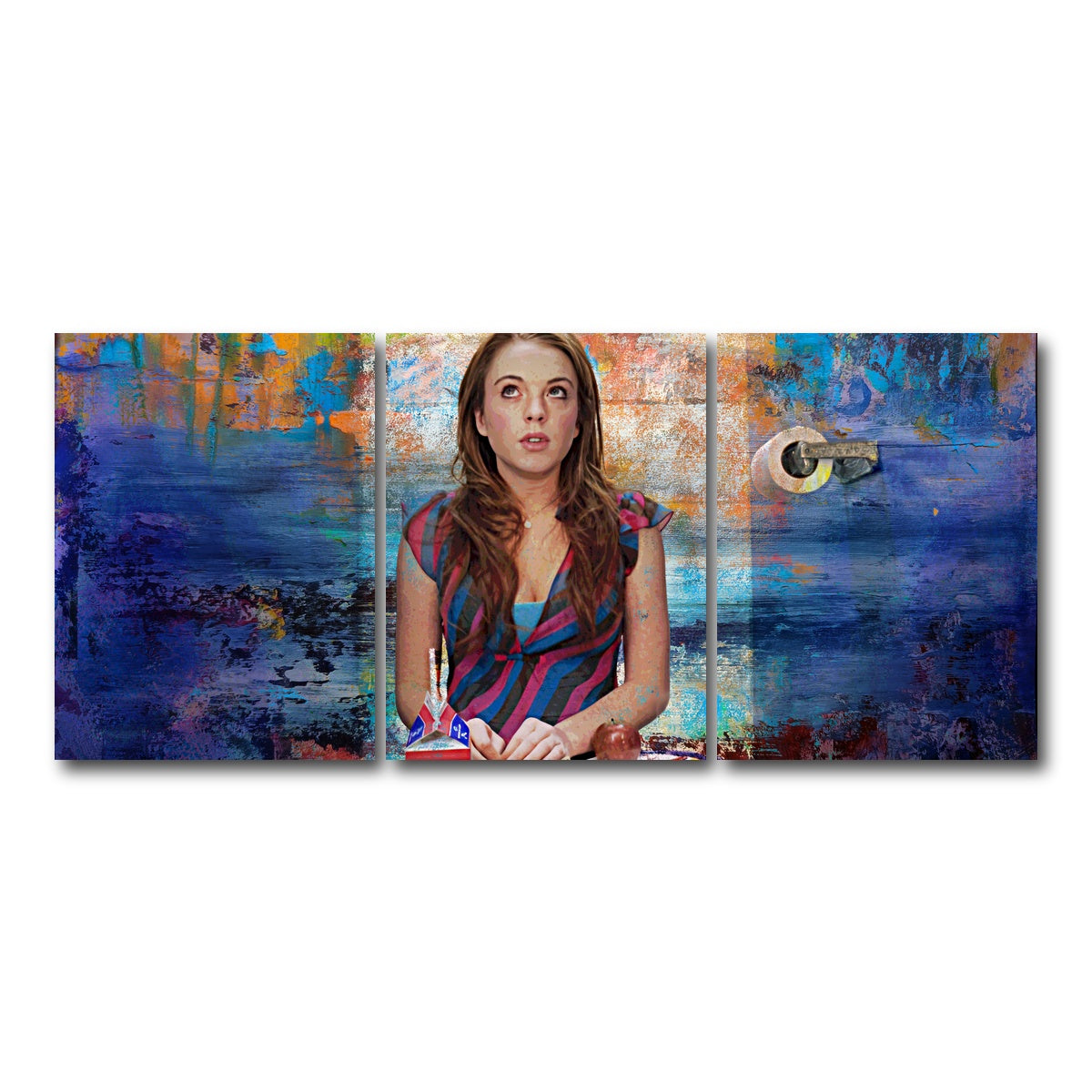 AUTO-MOCKUP WHITE | Mean Girls Bathroom Lunch | 3 Piece | Gallery Wrap Canvas | group=18x24