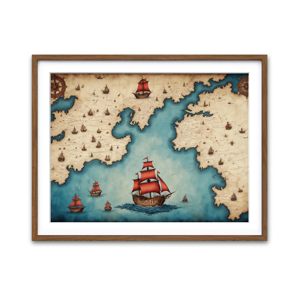 Framed Print 4x3 Walnut