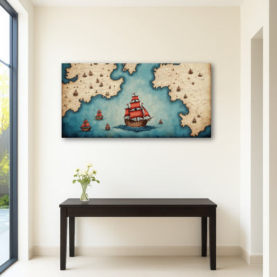 AUTO-MOCKUP ROOM | Medieval nautical map