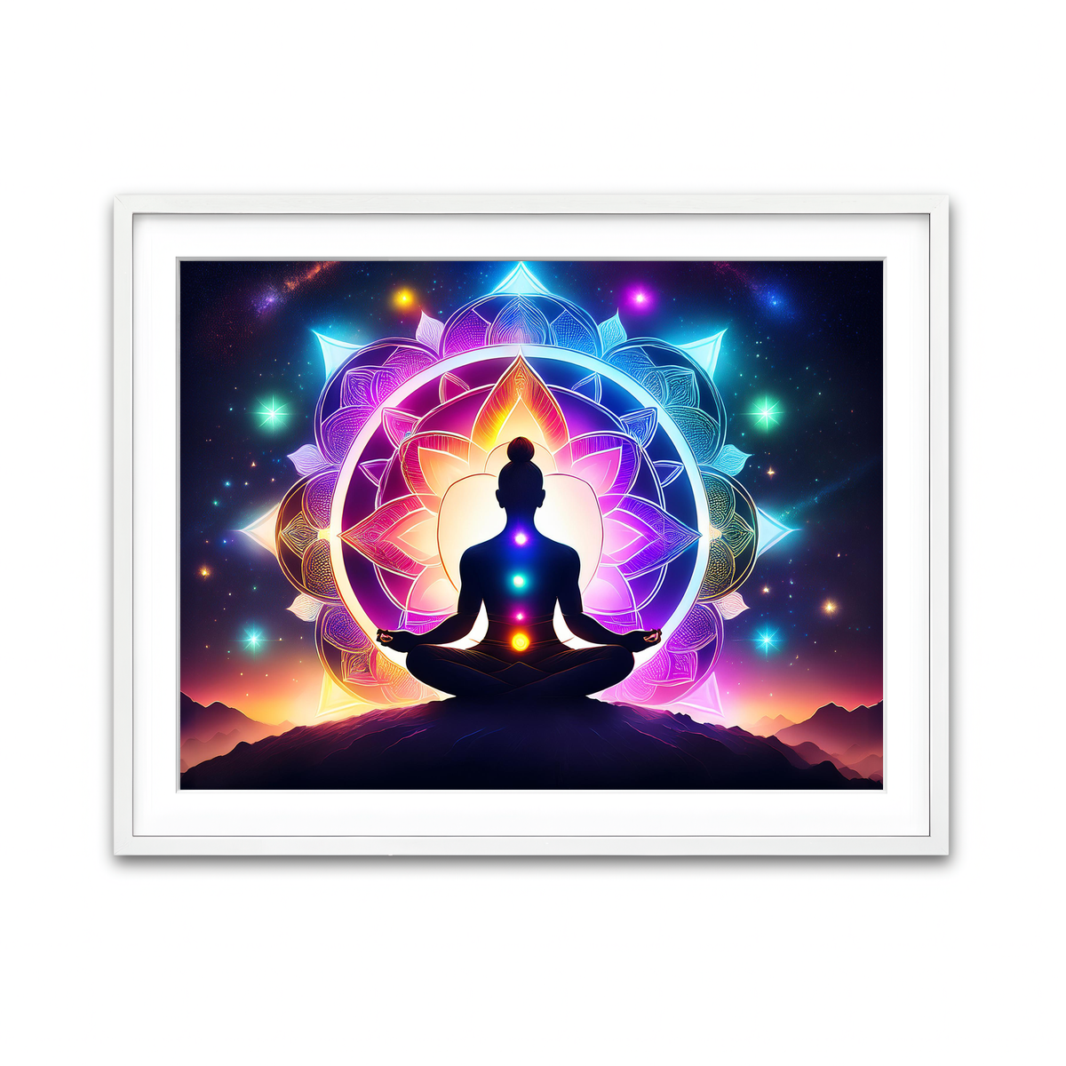 Framed Print 4x3 White