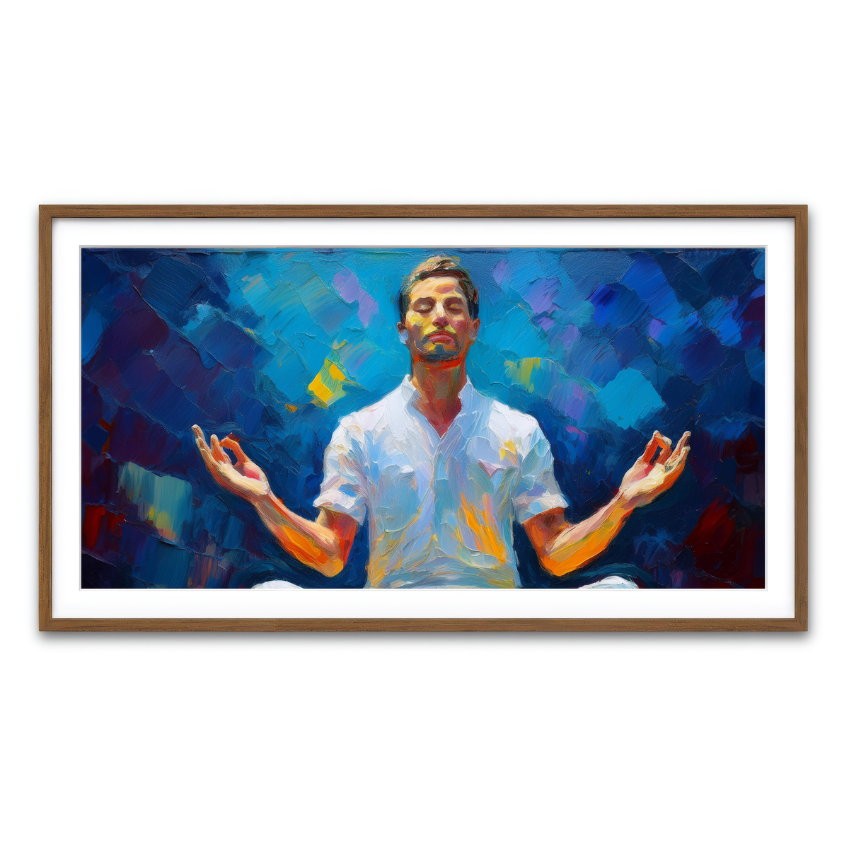 Framed Print 2x1 Walnut