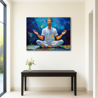 AUTO-MOCKUP ROOM | Meditating Man