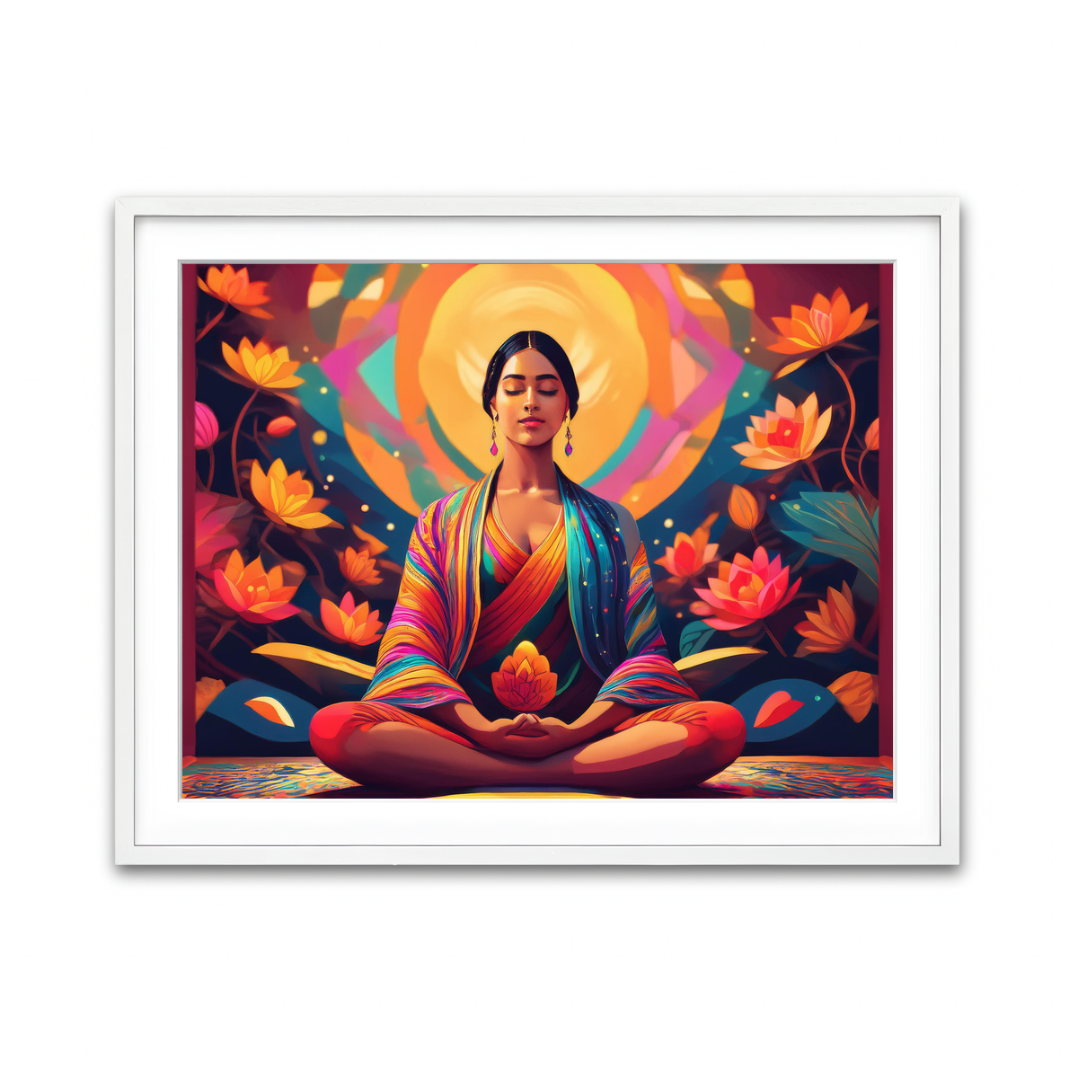 Framed Print 4x3 White