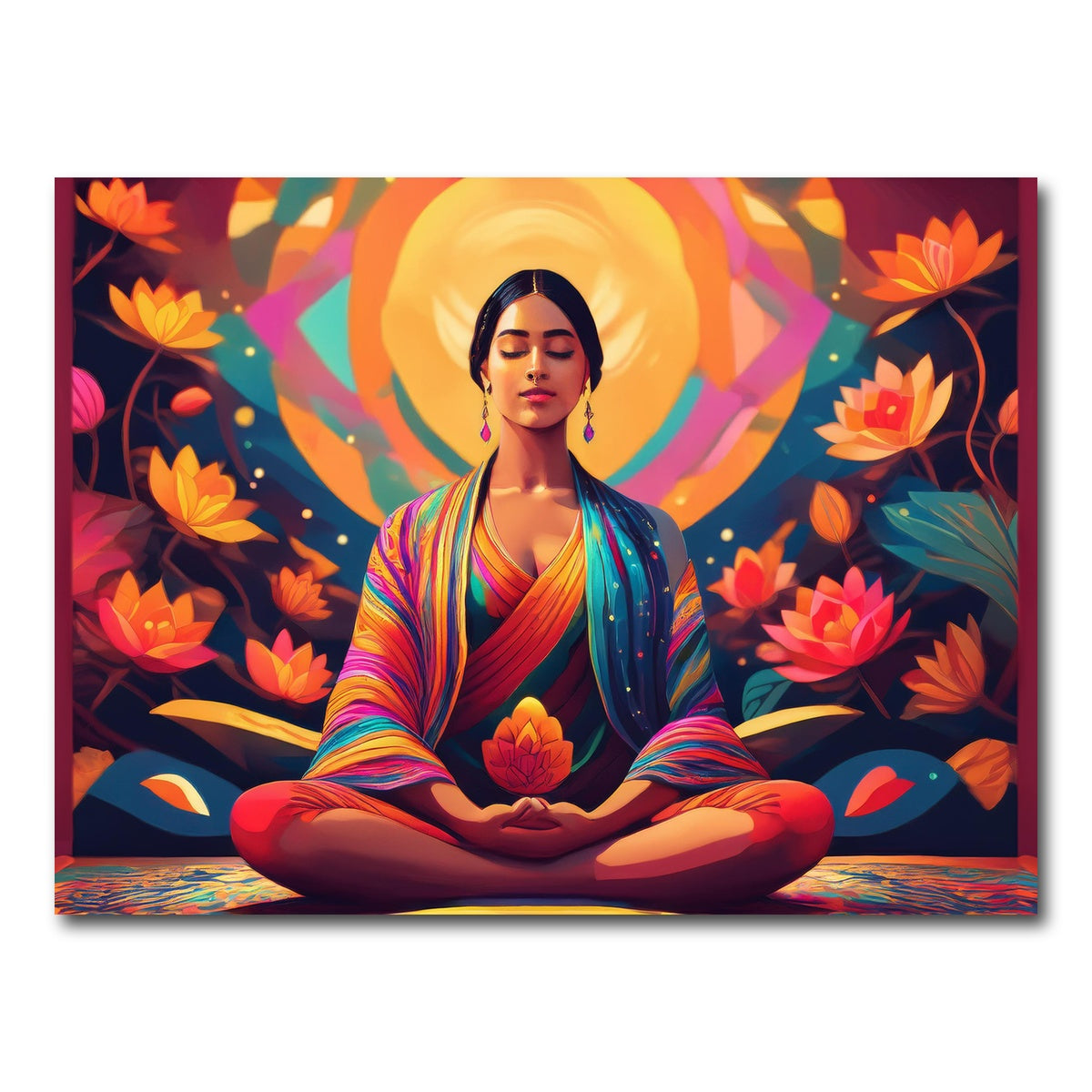 AUTO-MOCKUP WHITE | Meditating Mind | 1 Piece | Gallery Wrap Canvas | group=4x3