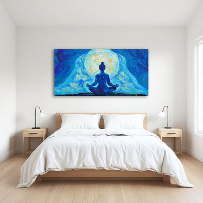 AUTO-MOCKUP ROOM | Meditating Silhouette