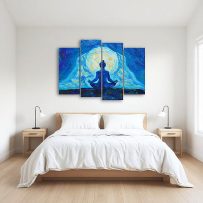 AUTO-MOCKUP ROOM | Meditating Silhouette