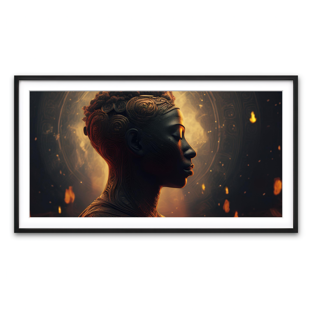 Framed Print 2x1 Black