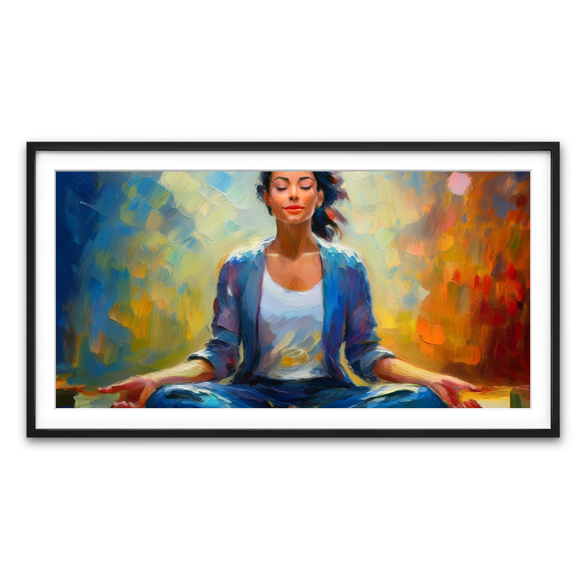 Framed Print 2x1 Black