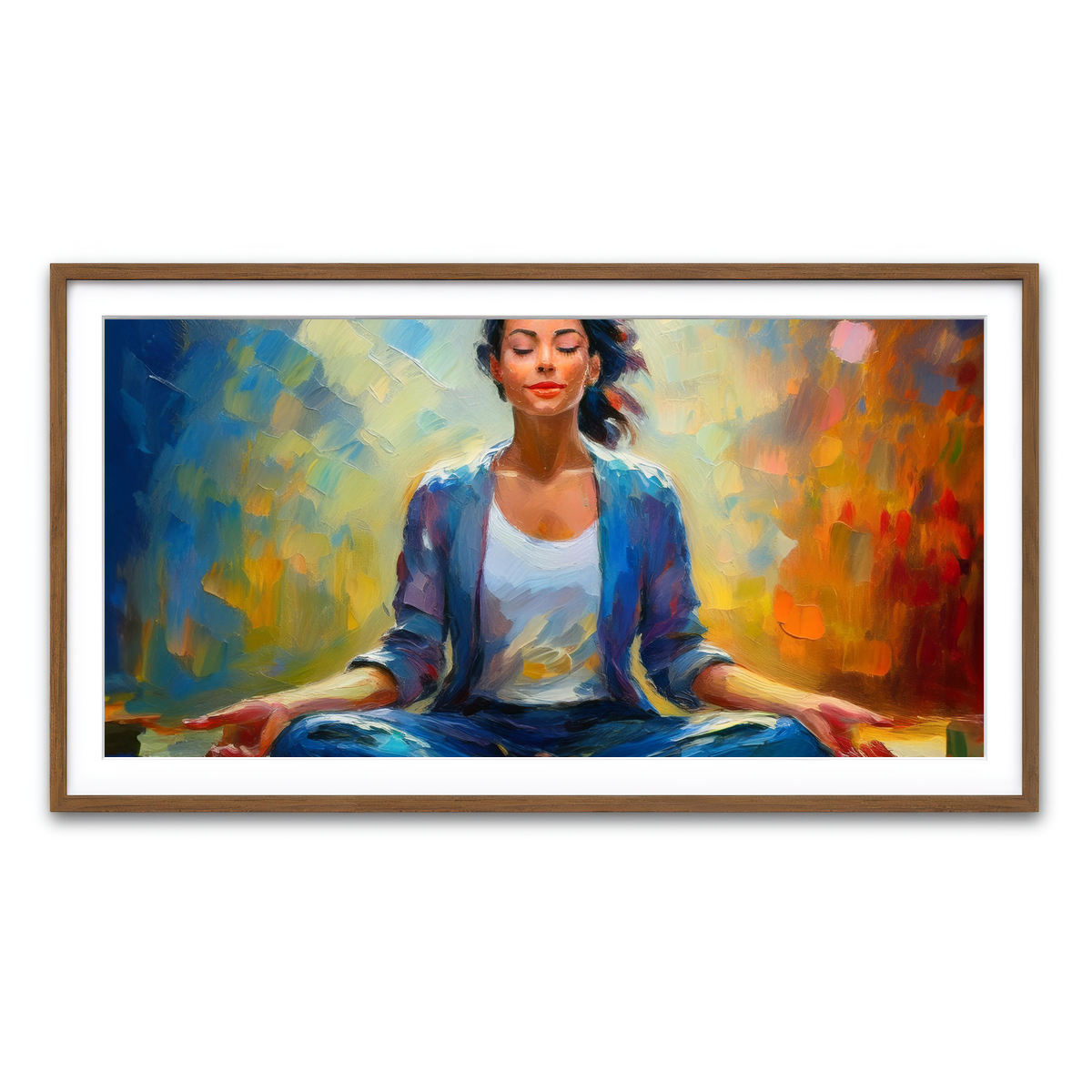 Framed Print 2x1 Walnut