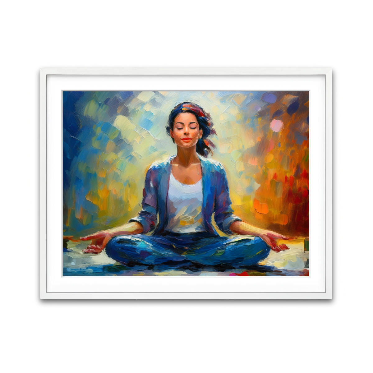 Framed Print 4x3 White