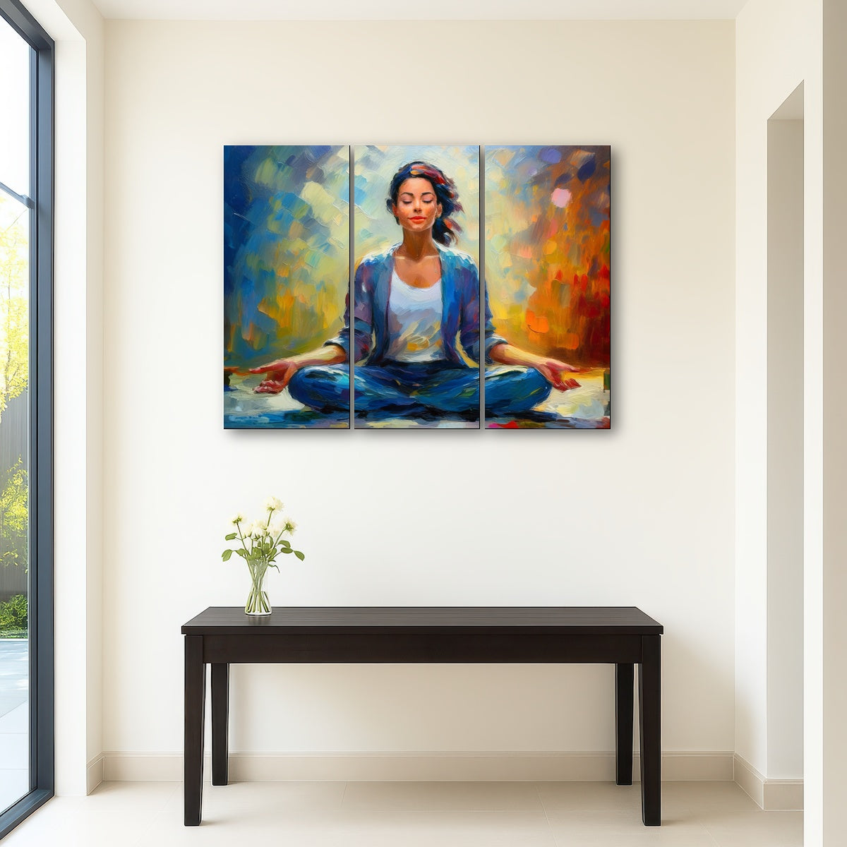 AUTO-MOCKUP ROOM | Meditating Woman