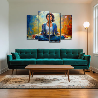 AUTO-MOCKUP ROOM | Meditating Woman