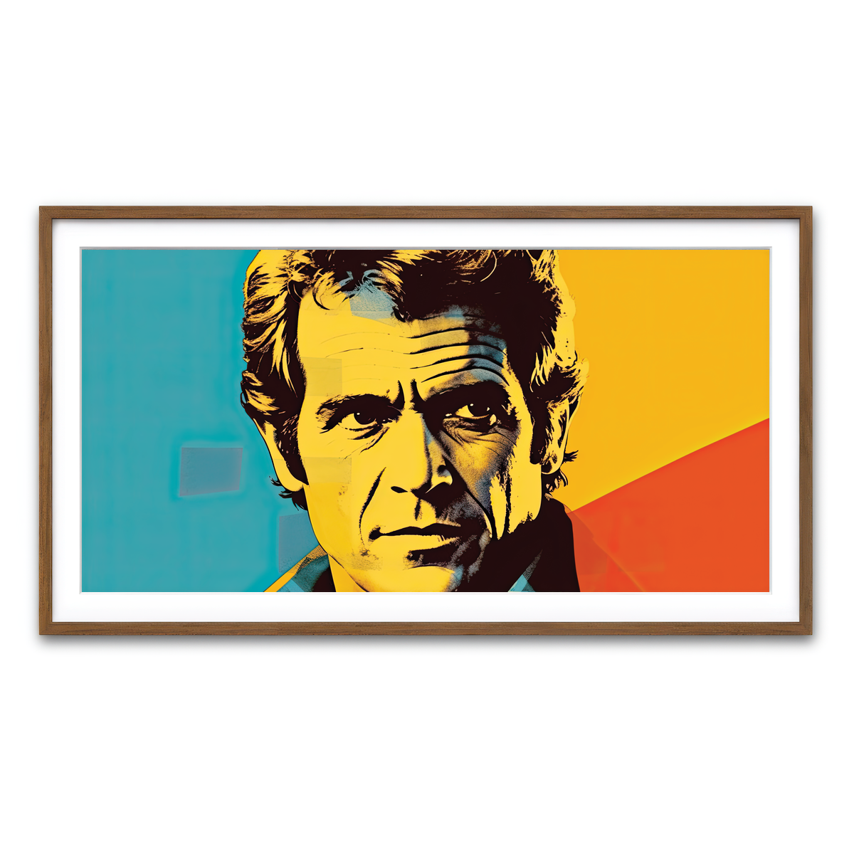 Framed Print 2x1 Walnut