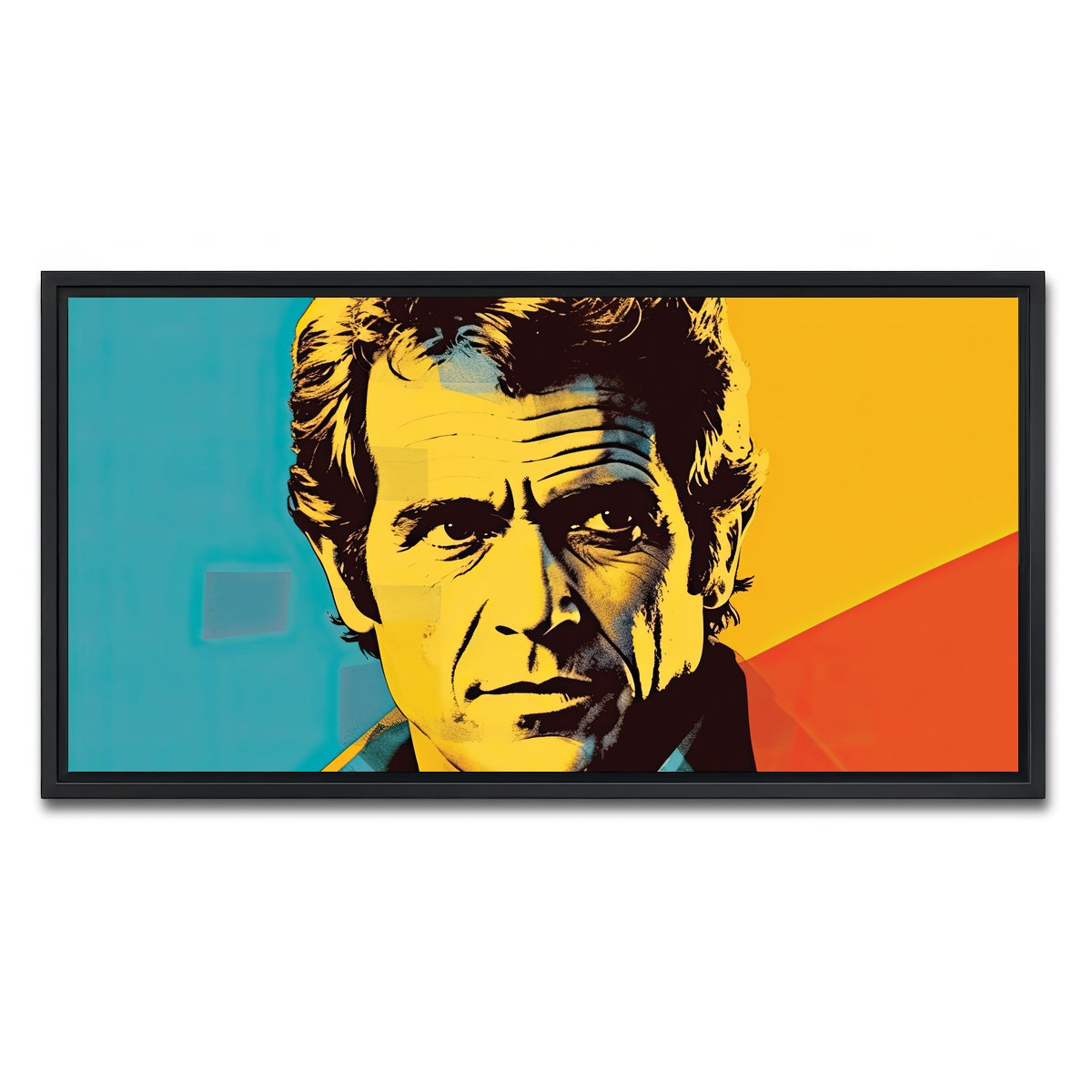 AUTO-MOCKUP WHITE | Mel Gibson III | 1 Piece | Black Framed Canvas | group=2x1