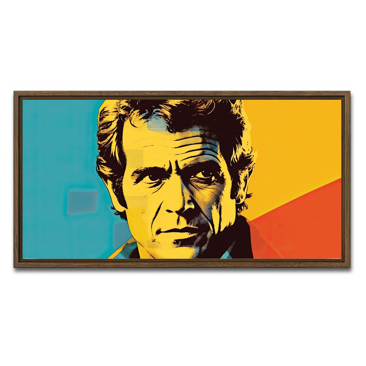 AUTO-MOCKUP WHITE | Mel Gibson III | 1 Piece | Walnut Framed Canvas | group=2x1