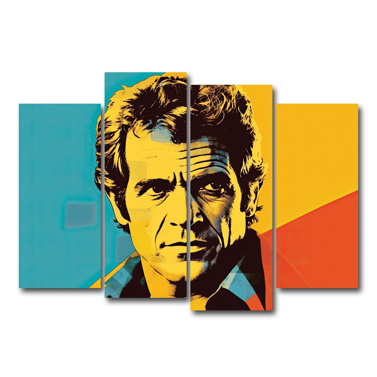 AUTO-MOCKUP WHITE | Mel Gibson III | 4 Piece | Gallery Wrap Canvas | group=4_normal