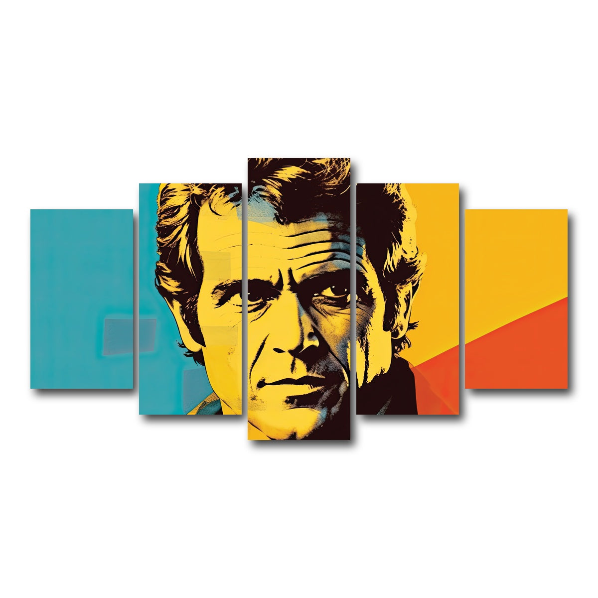 AUTO-MOCKUP WHITE | Mel Gibson III | 5 Piece | Gallery Wrap Canvas | group=5_normal