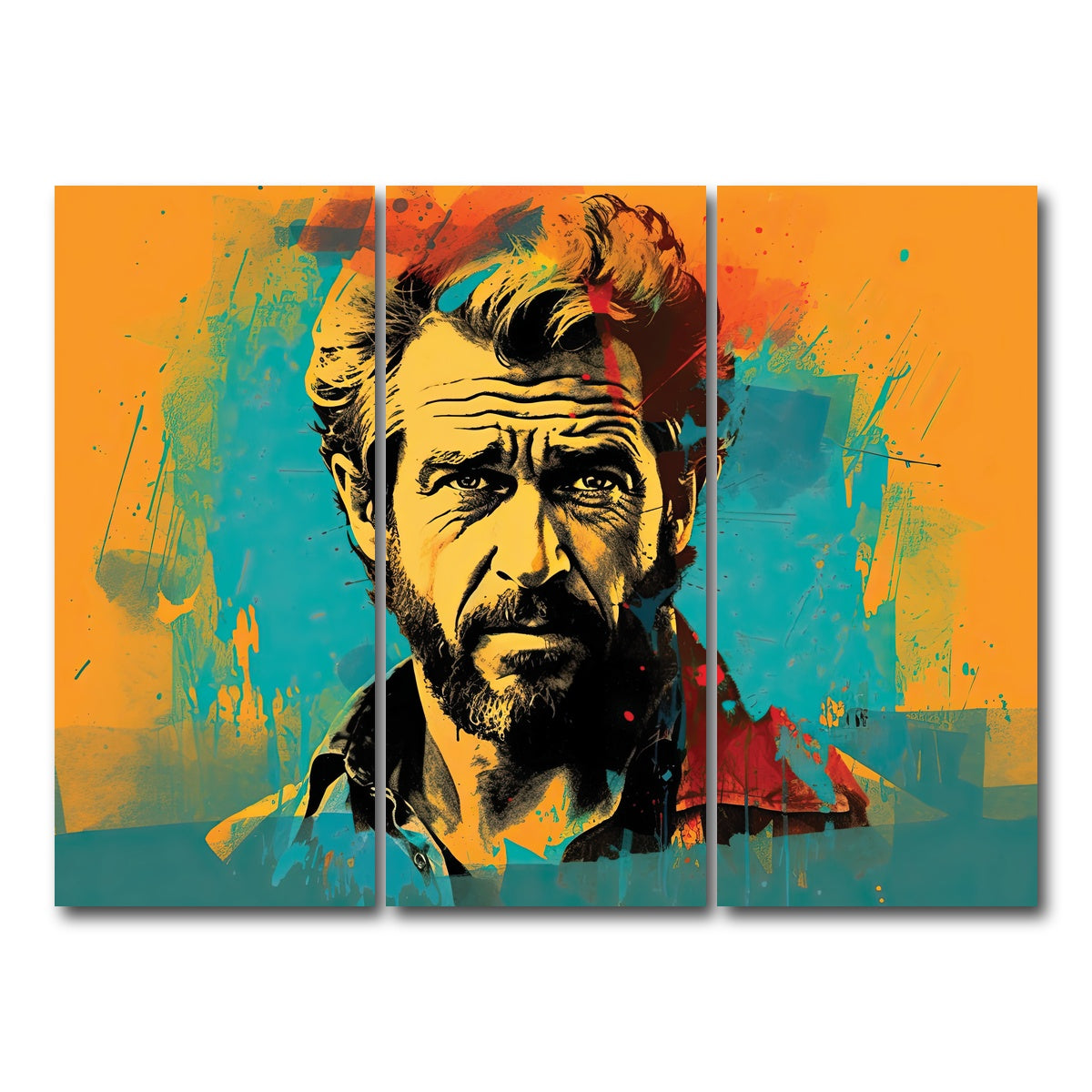 AUTO-MOCKUP WHITE | Mel Gibson II | 3 Piece | Gallery Wrap Canvas | group=8x18